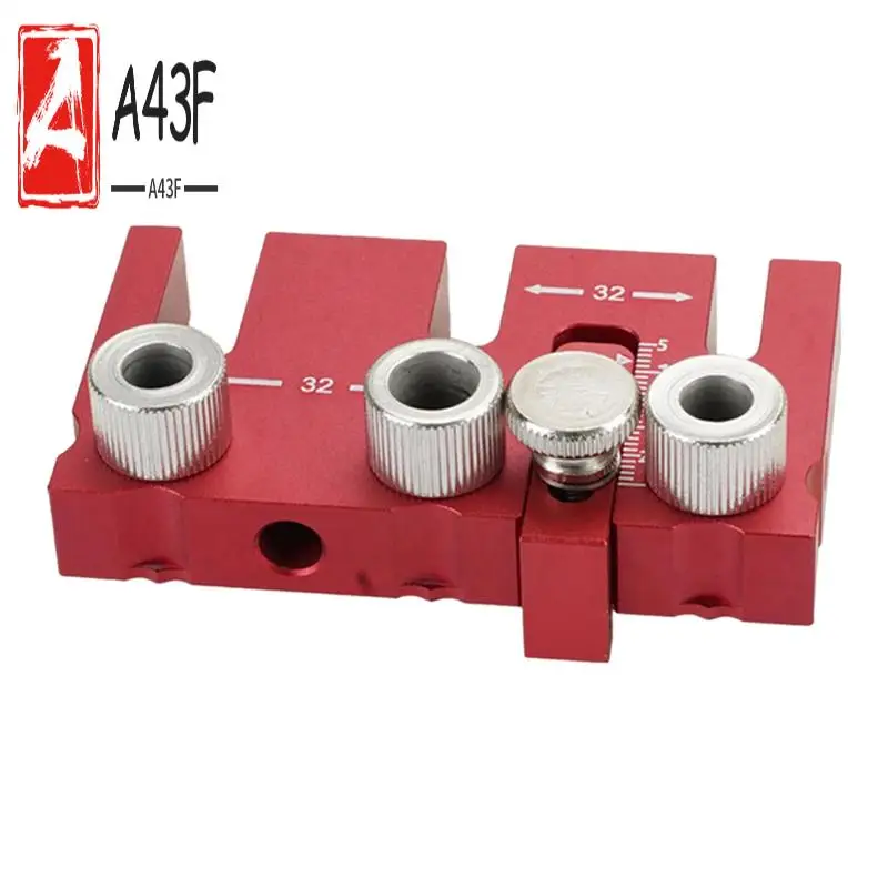 

A43F-3-In-1 Locator Woodworking Drilling Locator Drilling Guide Kit DIY Tools Furniture Maintenance