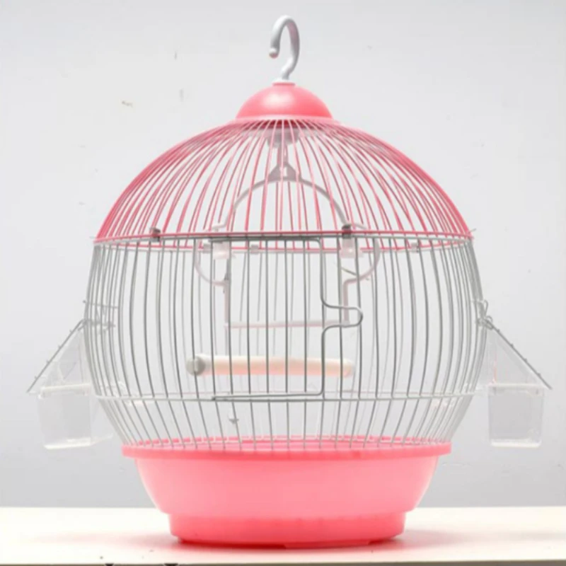 

Outdoors Budgie Canary Bird Cages Breeding Bird Cages Parrot Feeder Round Vogelhuisjes Voor Buiten Birdhouse Outdoor WZ50BC