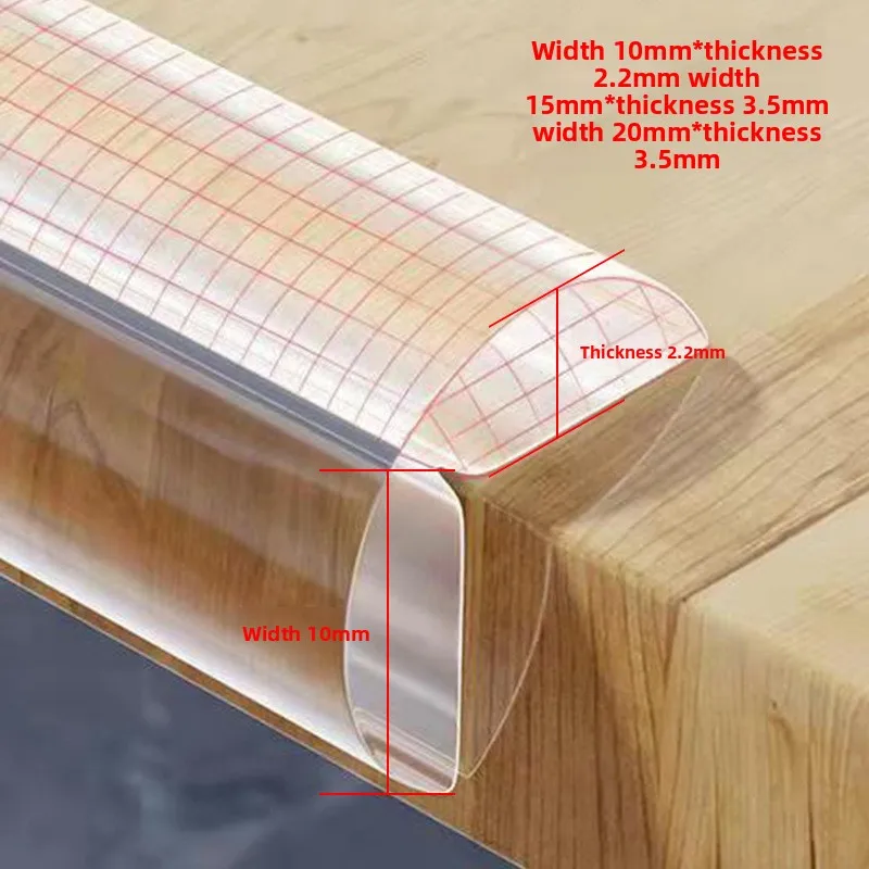 

New W-type children's anti-collision strip table anti-collision protection strip transparent household corner hemming strip