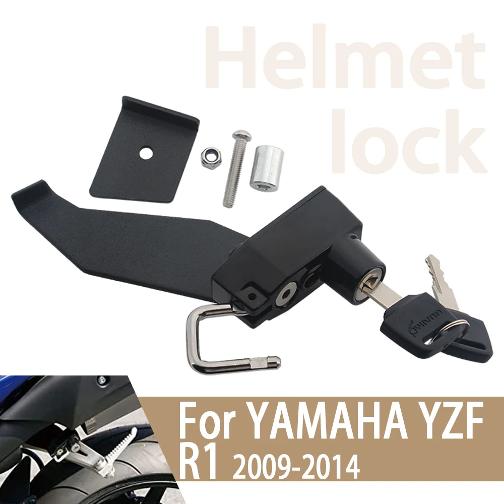For YAMAHA YZF R1 YZFR1 yzfr1 Motorcycle Helmet Lock Kit Helmets Security Anti-Theft Lock Rust-Proof Sturdy Aluminum Accessories
