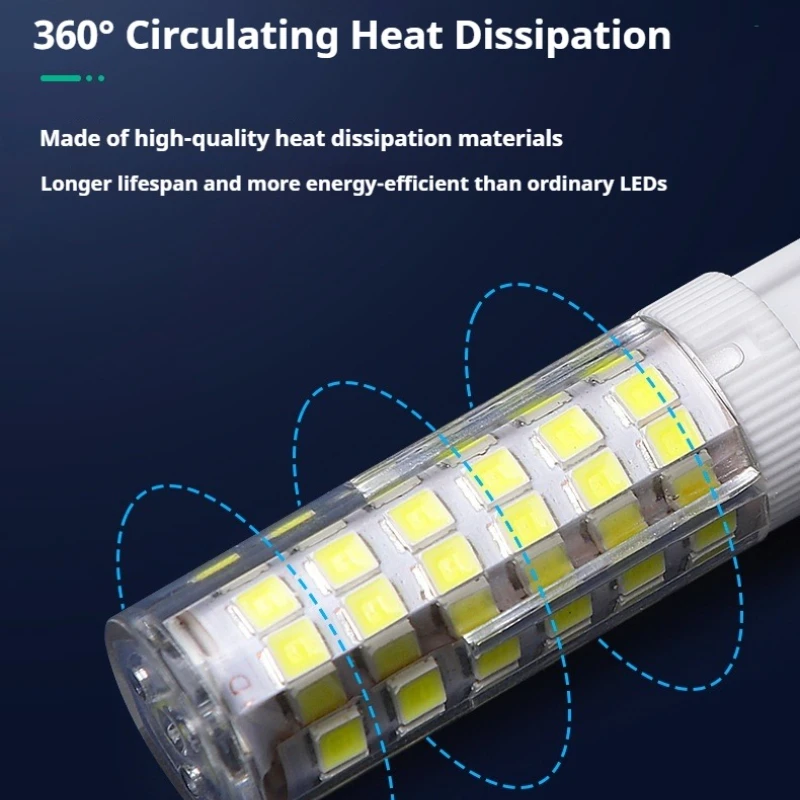 LED Bulb G9 Super Bright Pin-in-base Low-voltage LED Light Source Small Bulb G4 Crystal Corn Lamp 220V