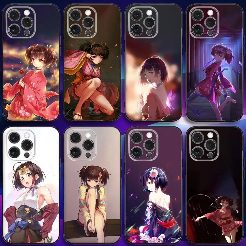 

K-Koutetsujou Mumei Anime Phone Case For iPhone 16e,16,15,14,13,12,11,Pro,X,XS,Max,XR,Plus,Mini Soft Black Cover