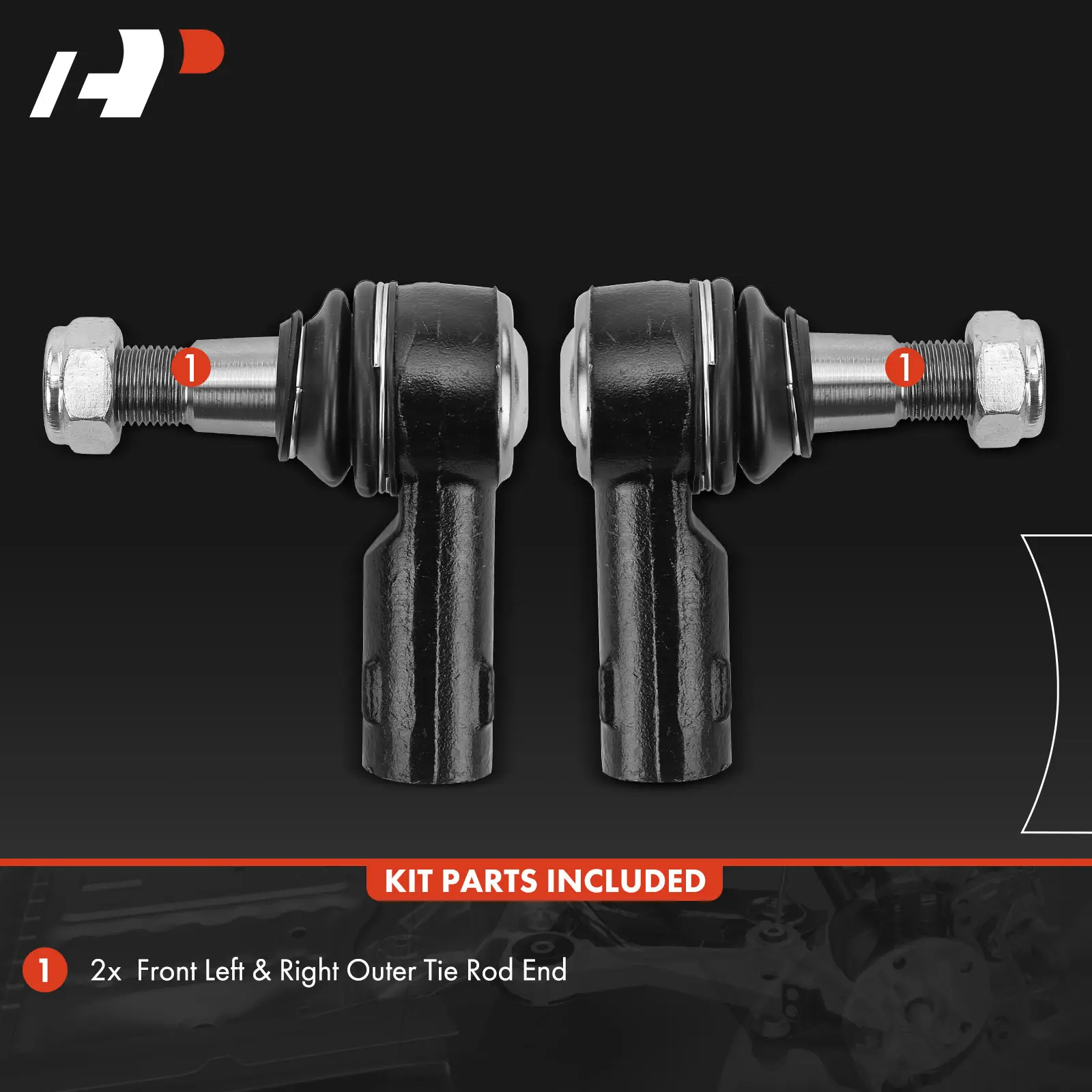 A-Premium 2x Outer Tie Rod End for Dodge Sprinter 2500 Sprinter 3500 2003-2006 Freightliner Sprinter 2500 2002-2006