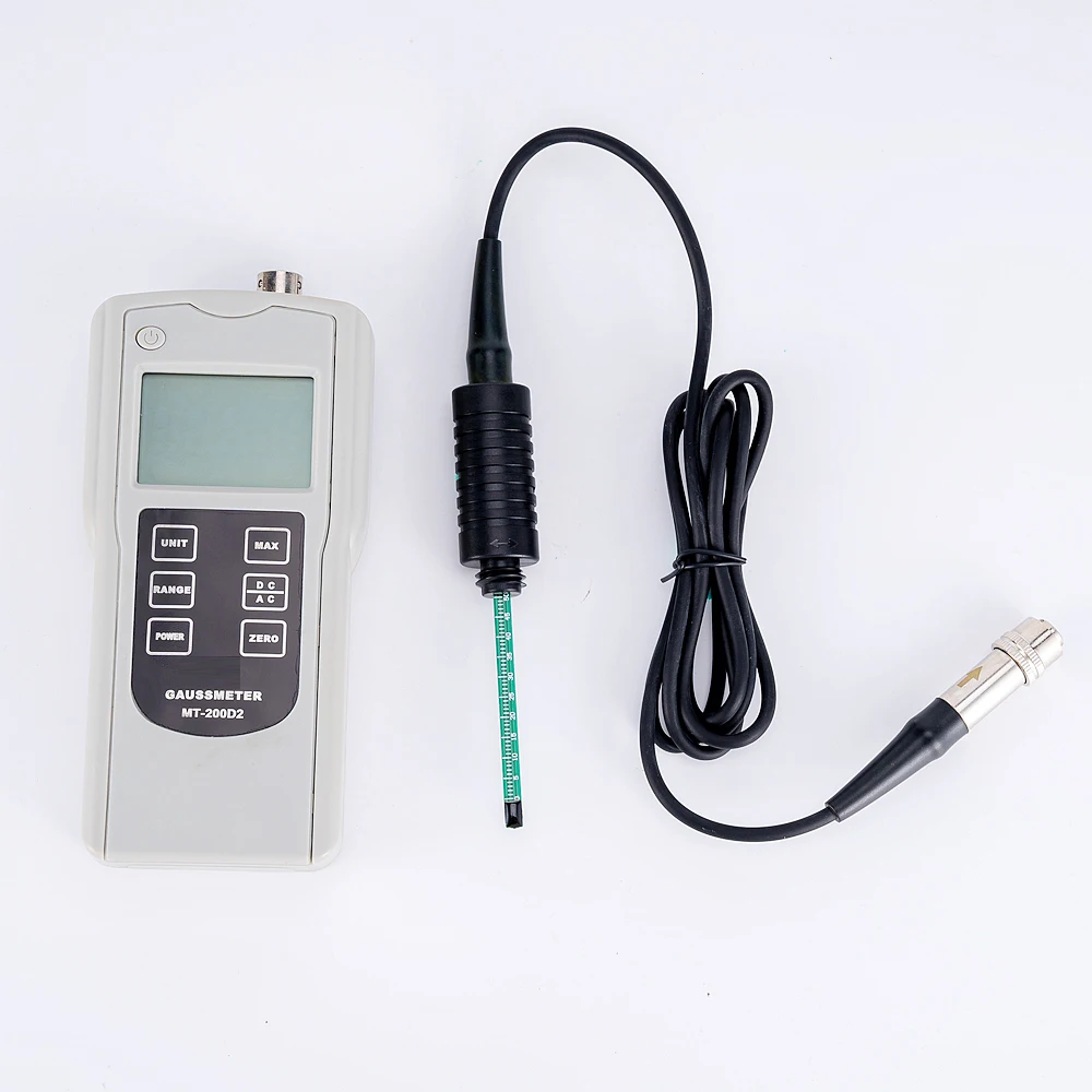 Portable MT-200D2 Digital Gauss Meter Magnetic Field Intensity Measurement Instrument High Precision Tesla Meter 0.00mT~200.00mT