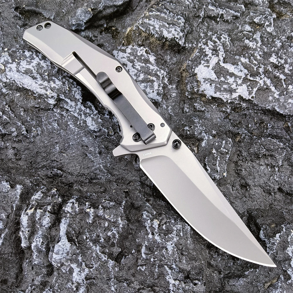8300 Folding Pocket Knife, 3.34-inch 8Cr13Mov Blade Ergonomic Handle, Portable Outdoor Pocket Knife Camping, Survival Jungle Use
