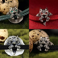 Red Rope Dragon Bracelet Bangle For Men Women Pullable Adjust Bracelet This Animal Year Good Lucky Jewelry Accessories