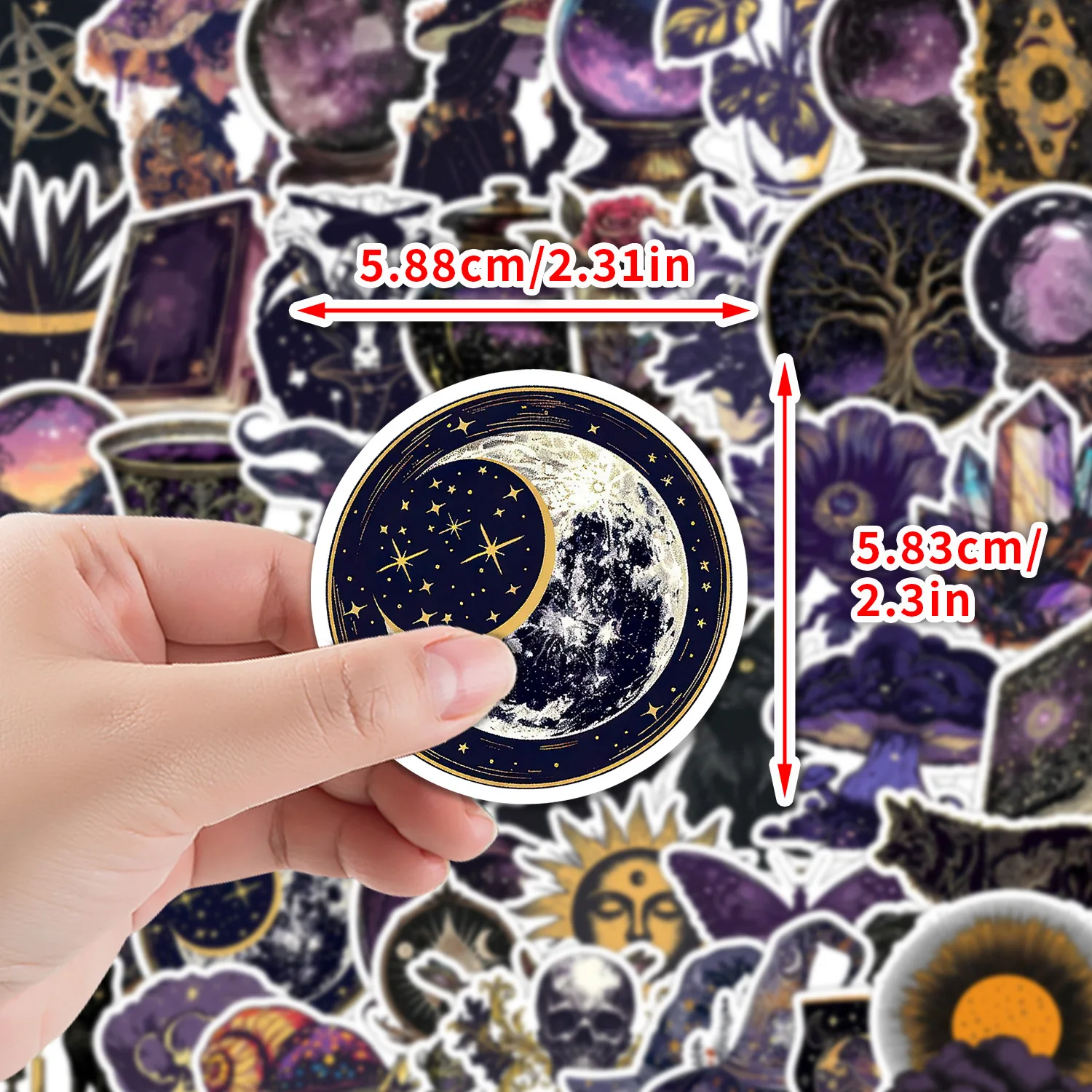 

10/50PCS Gothic Dark Magic Stickers Aesthetic Graffiti Waterproof Decoration DIY Laptop Phone Notebook Suitcase Wall Decals