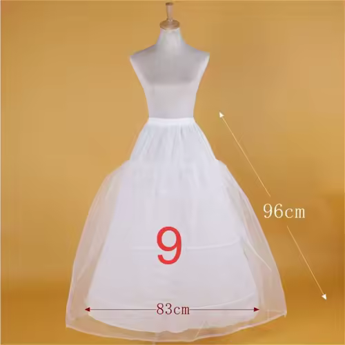 Puffy Bridal Wedding Petticoat Underskirt Prom 6 Hoop Crinoline Skirt Slip Fancy Customized - Image 8