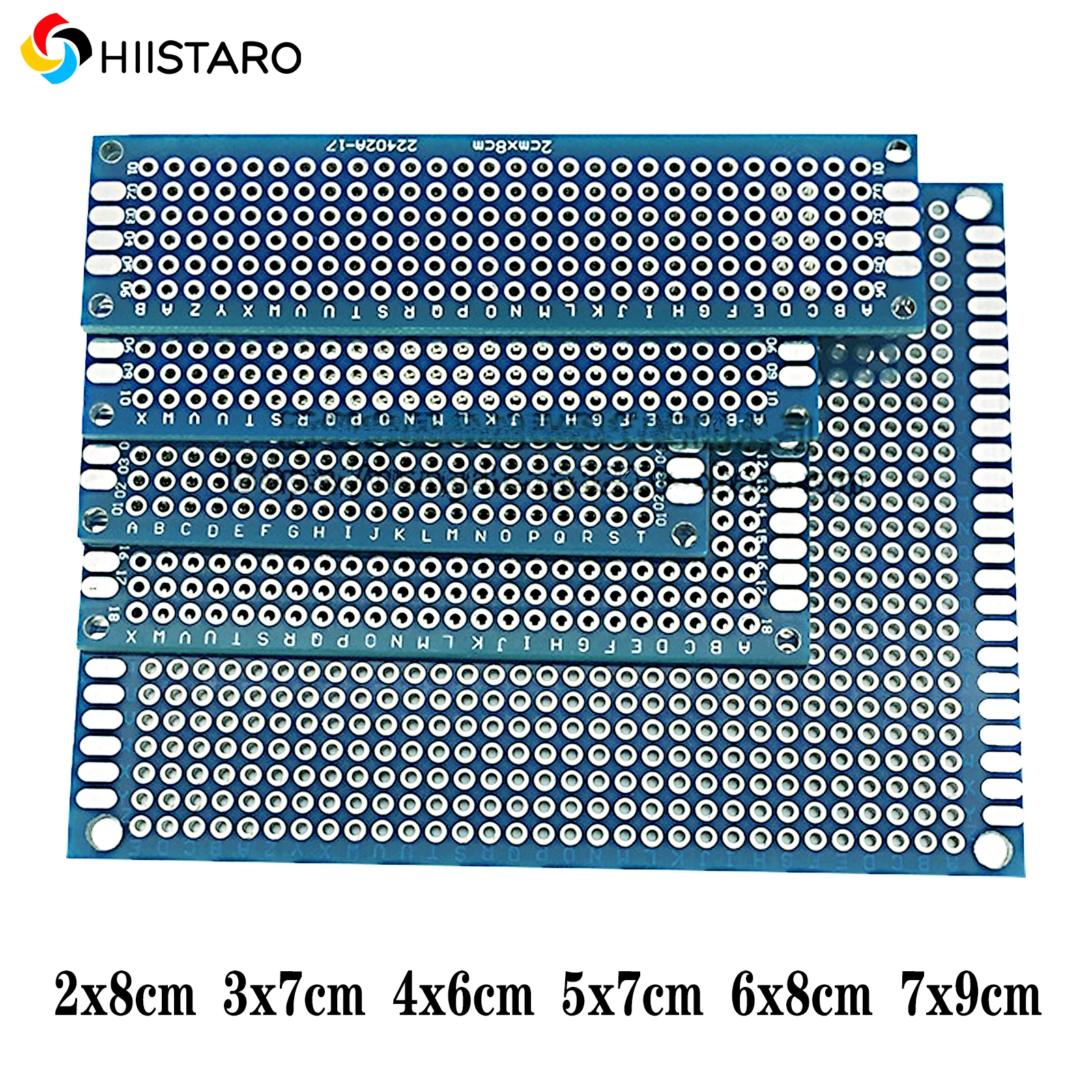 10pcs Double Sided PCB Board Prototype Kit, Soldering Universal Printed Circuit Board for DIY Soldering and Electronic Project