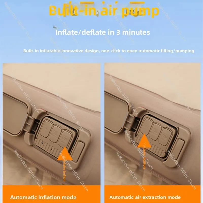 Automatic car inflatable bed | Car rear sleeping mattress travel mattress