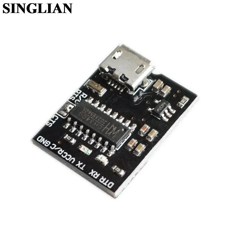 CH340G USB To TTL Module To Serial Port Download Cable MICRO Interface Supports 3.3V 5V Blackboard