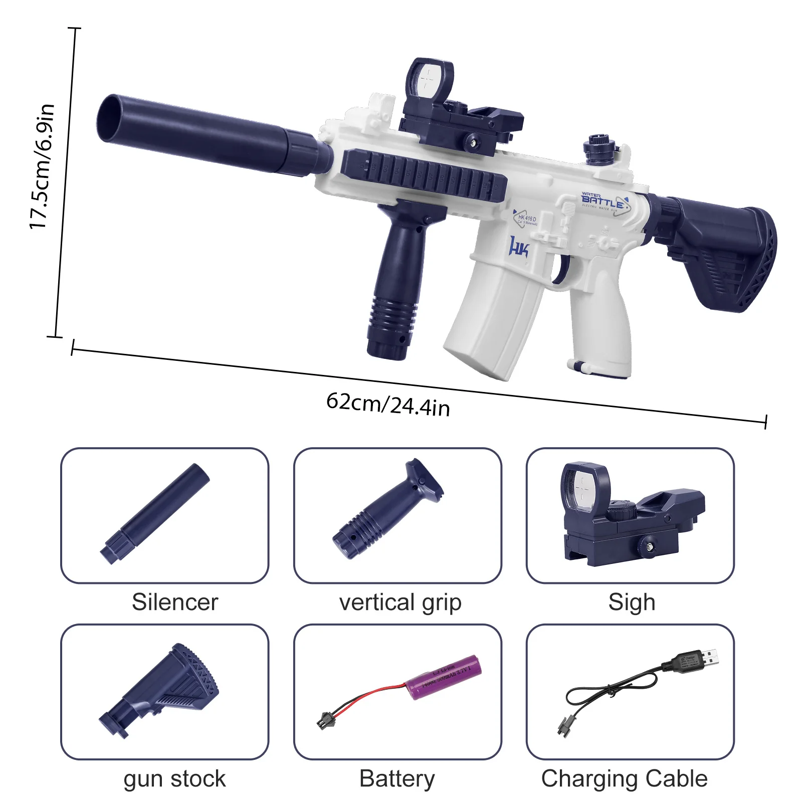 Kinder m416 Auto elektrische Wasser pistole Wasser Kampf Feuer Pistole Spielzeug Sommer Outdoor Strand Schieß spiel Kinderspiel zeug Jungen Geschenke