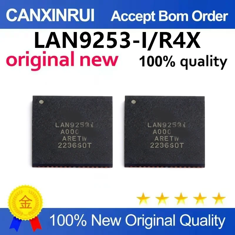 （5pcs-100pcs）Brand new original LAN9253-I/R4X LAN9253i packaged QFN64 Ethernet controller IC chip