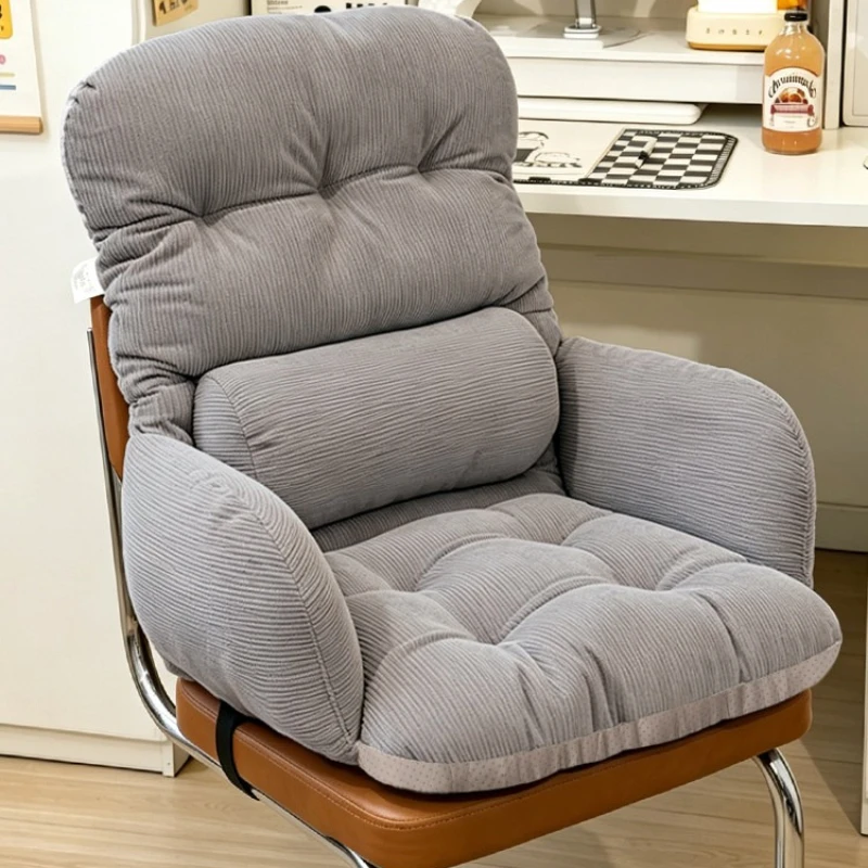 Extra Large Premium Ergonomic Lumbar Support Cushion with Backrest for Office Chair, Dormitory, Workstation, Longer Sitting Rest