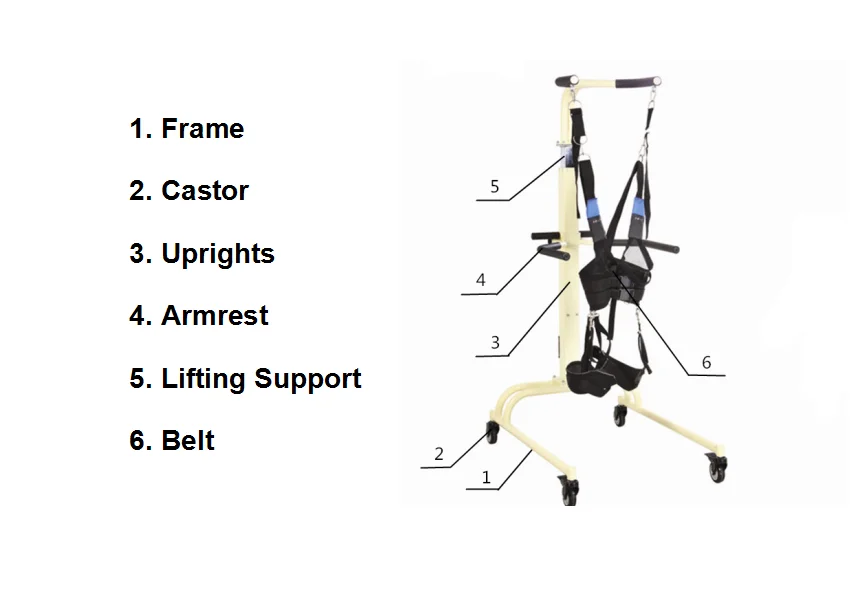 unweight gait training frame physiotherapy exercises machine