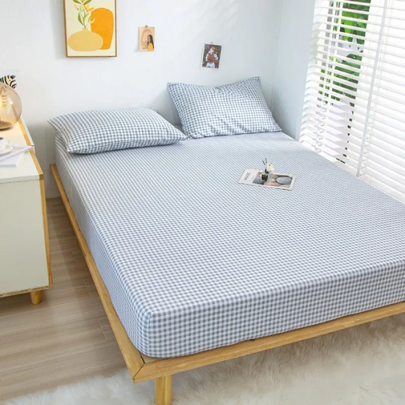 1 قطعة بلون منقوشة غير مطبوعة الرياح لينة تنفس سميكة فراش 120x200 150x200 180x200