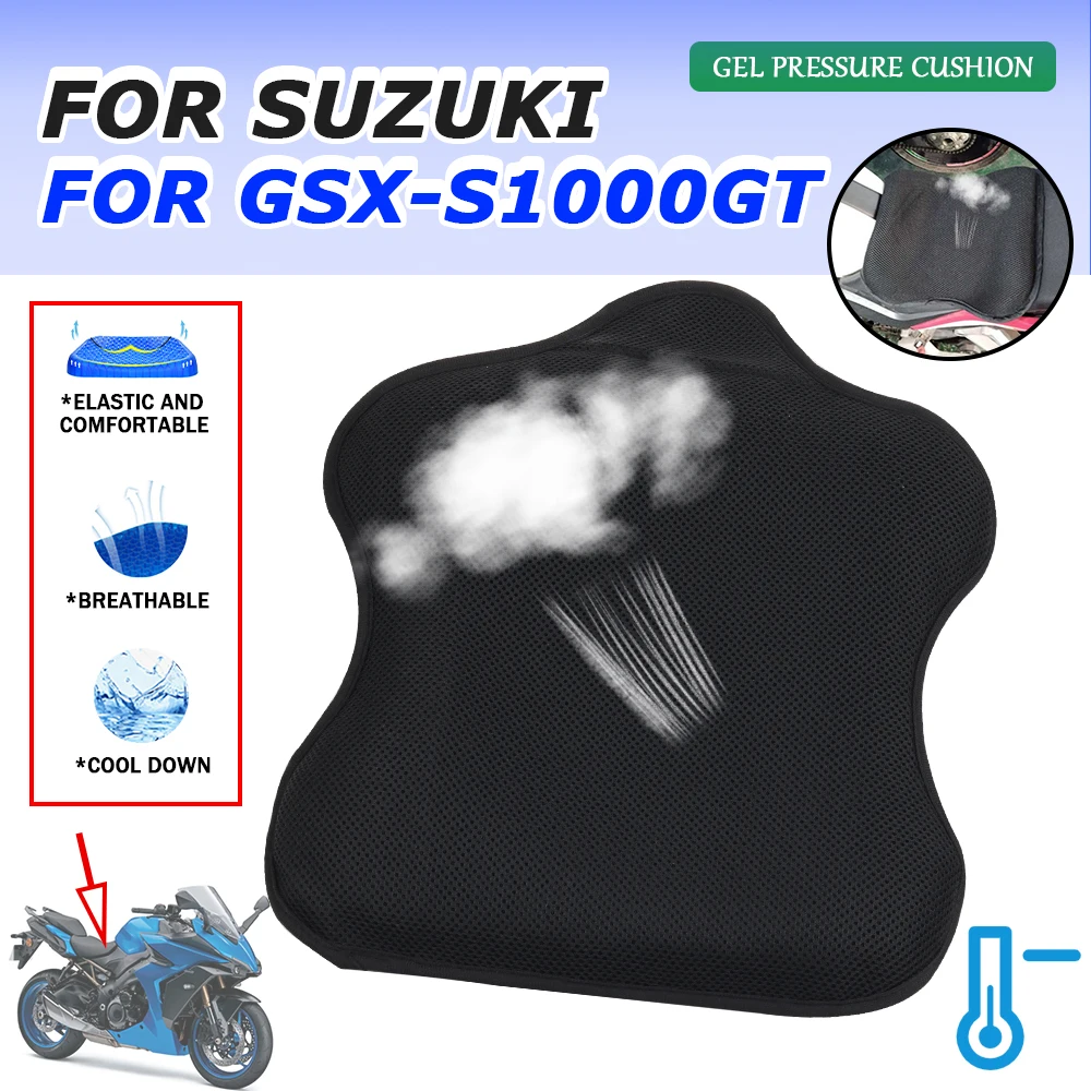 

For SUZUKI GSX-S1000GT GSX-S1000 GT GSX-S 1000 GT GSXS 1000GT Motorcycle Accessories Gel Seat Gel Pad Gel Cushion Cover Cooling