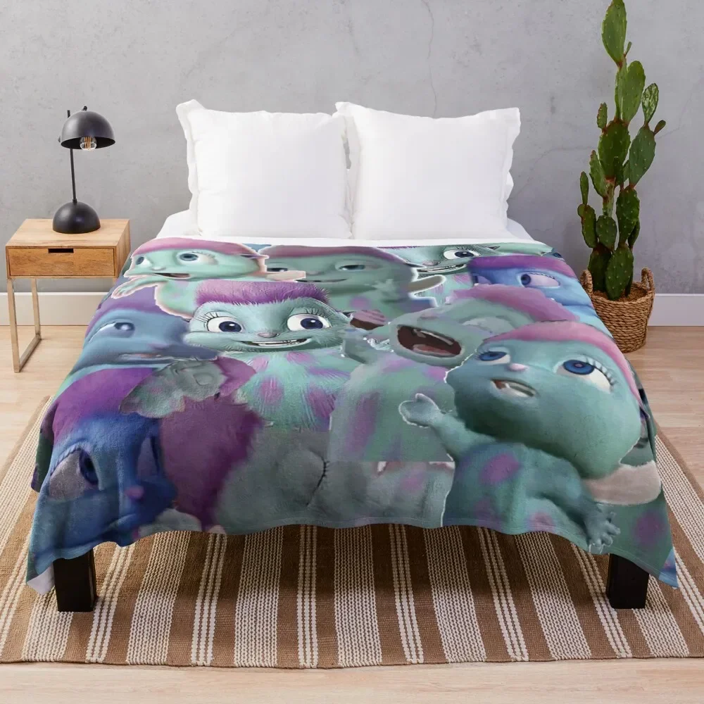 

Bibble Collage Throw Blanket Designers Bed for winter anime Summer Beddings Blankets