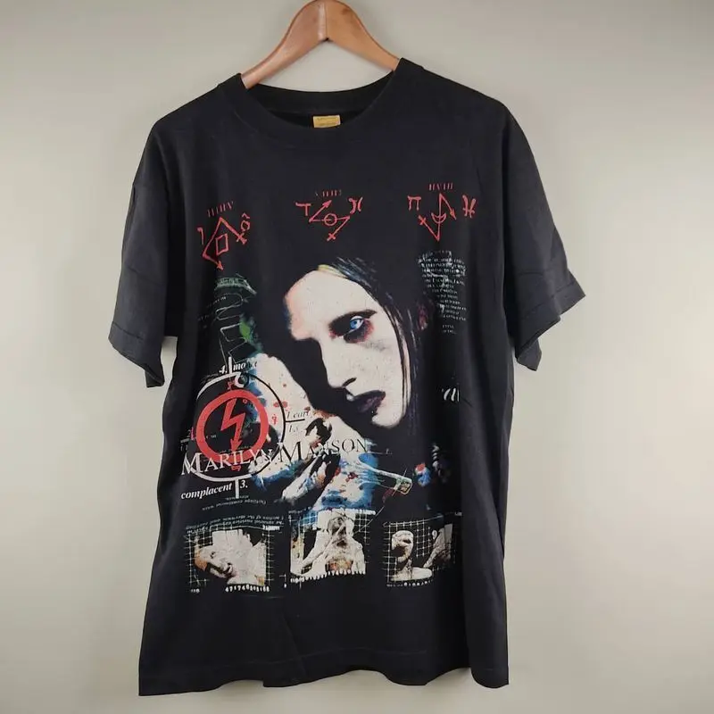 1996 Marilyn Manson Antichrist Superstar Cotton T Shirt Reprint KH4395