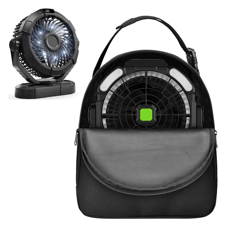 

Portable Fan Carrying Case for Outdoor Camping Protective Storage Bag with Handle For Turbo Fan Travel Picnic Beach 25.5*13*30cm