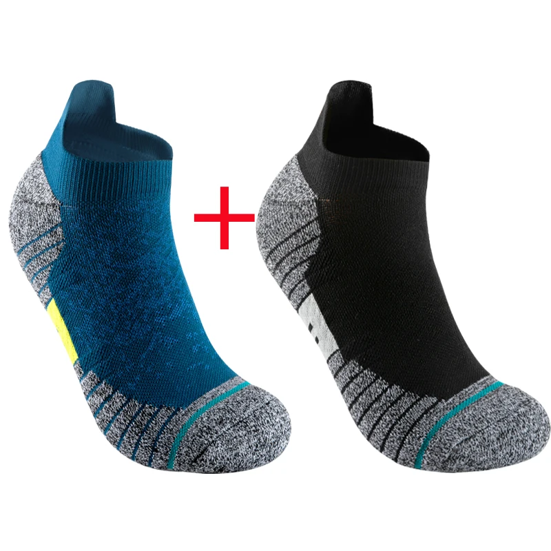 2 Paar Fahrradsocken für Herren, Kompressionssocken für Krankenpfleger, Radsportsocken für Damen, MTB-Schutzsocken, Sportsocken mit Grip, Barre-Socken, unsichtbare Socken. – Detail 6
