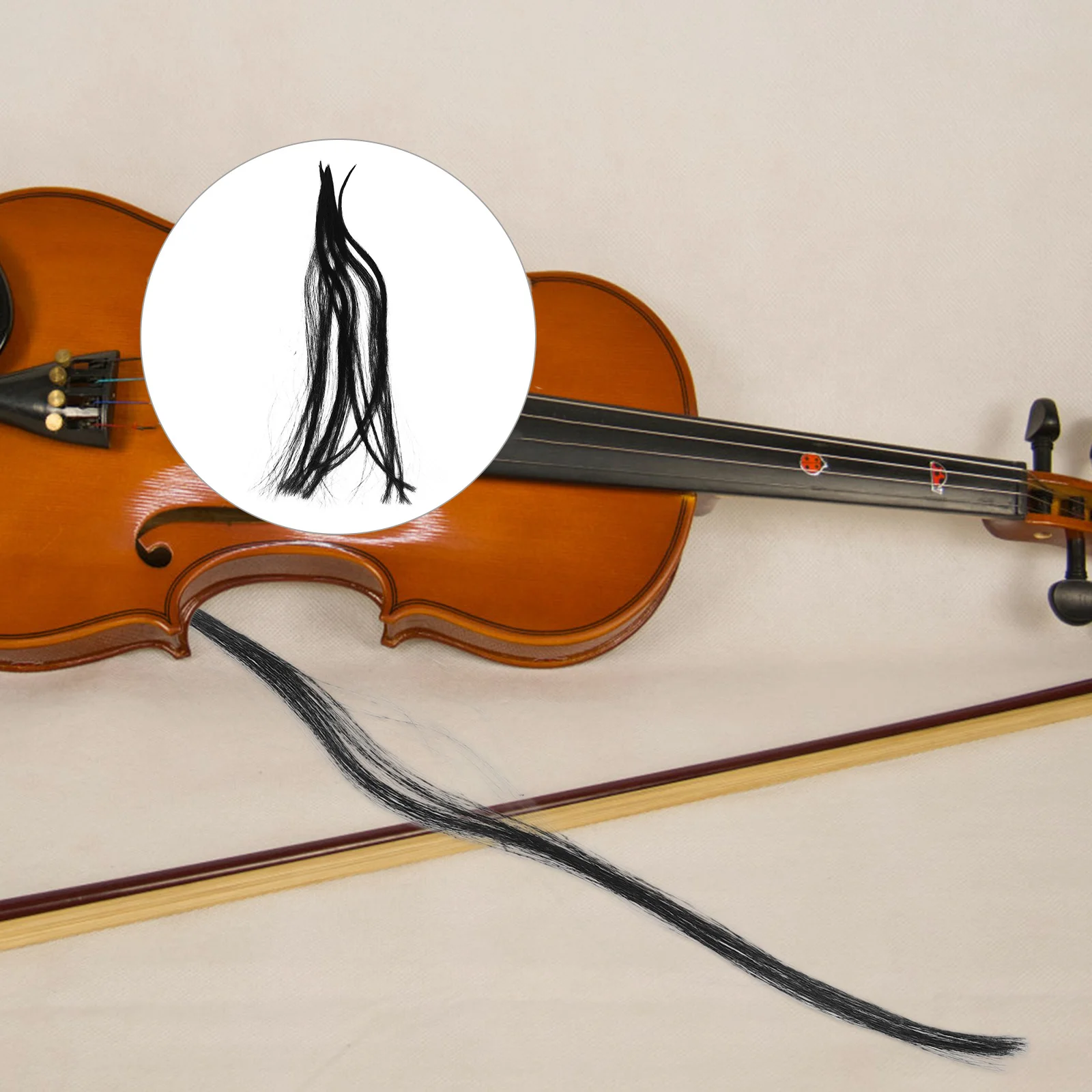 

Horse Hair Violin Bow 50g Unique Design for Personalized Performance and Maintenance Convenience Violin Bow Hair