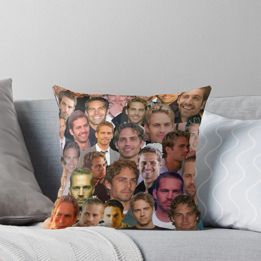 

Paul Walker Photo Collage Throw Pillow Cushions Home Decor Sofa Covers For Living Room Cushion Cover Set