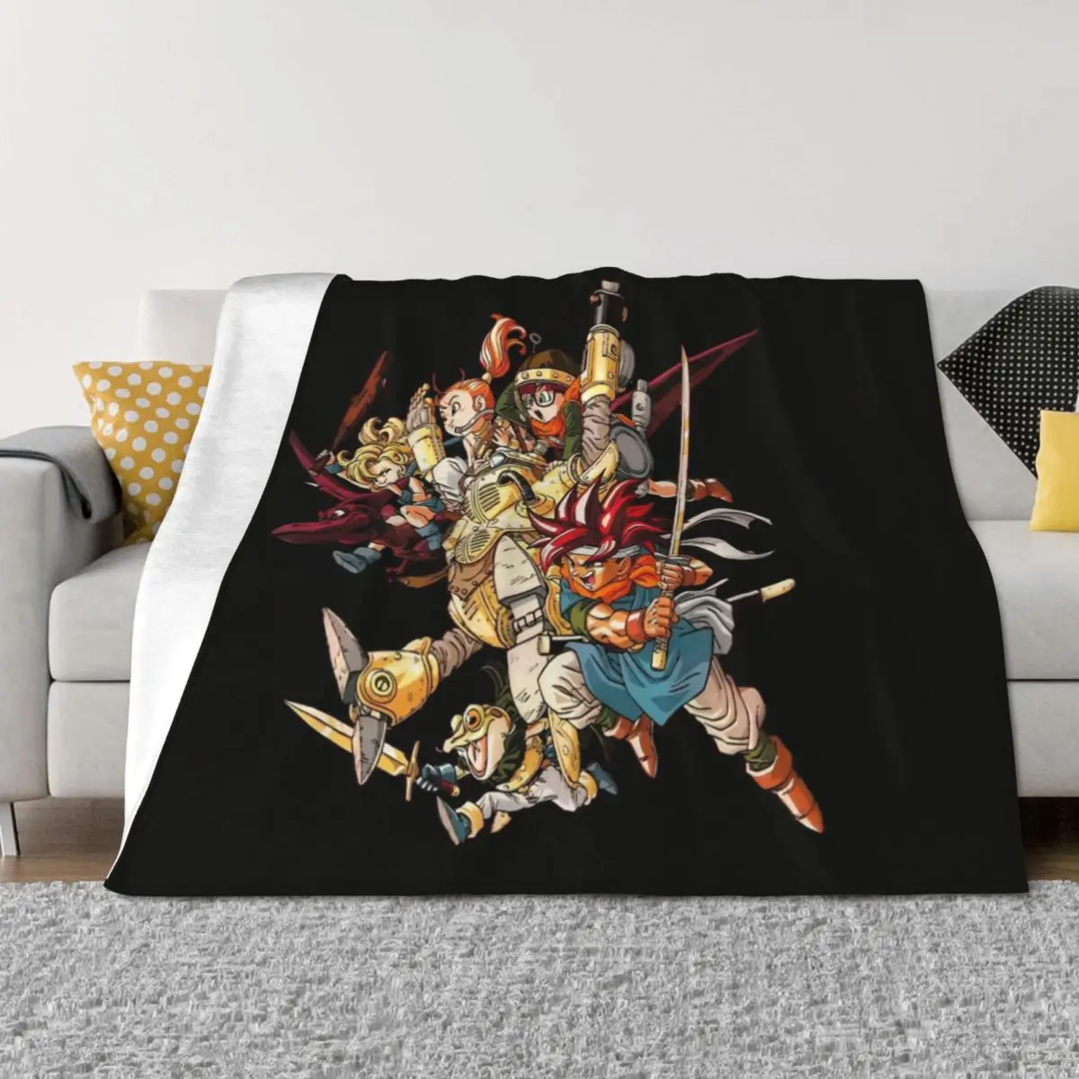 

Chrono Trigger Heroes Throw Blanket anime christmas decoration Luxury St Soft Plaid Blankets