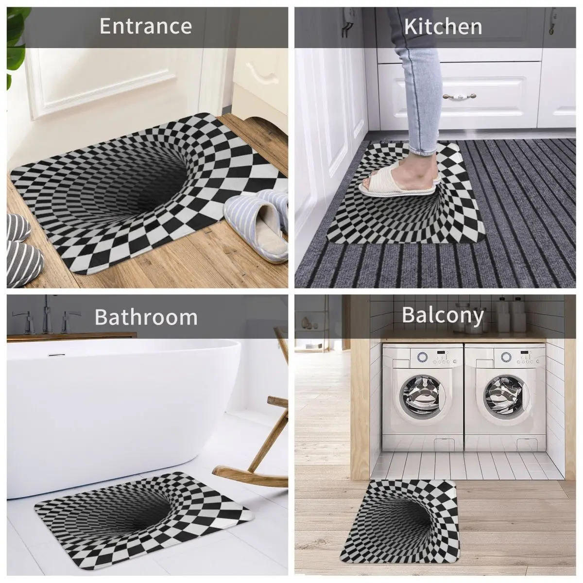 House entrance carpets Anime pattern Home doormat entrance Room Bath mat Foot mat bathroom non-slip Kitchen water absorption mat