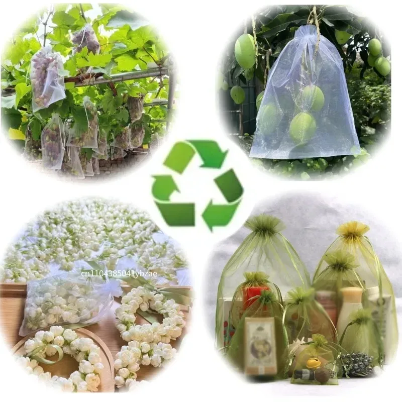 Fruit Protection Bags Anti-Bird Garden Netting Bags Strawberry Grapes Mesh Bag Plante Vegetable Netting Cover Garden Tool - view 6