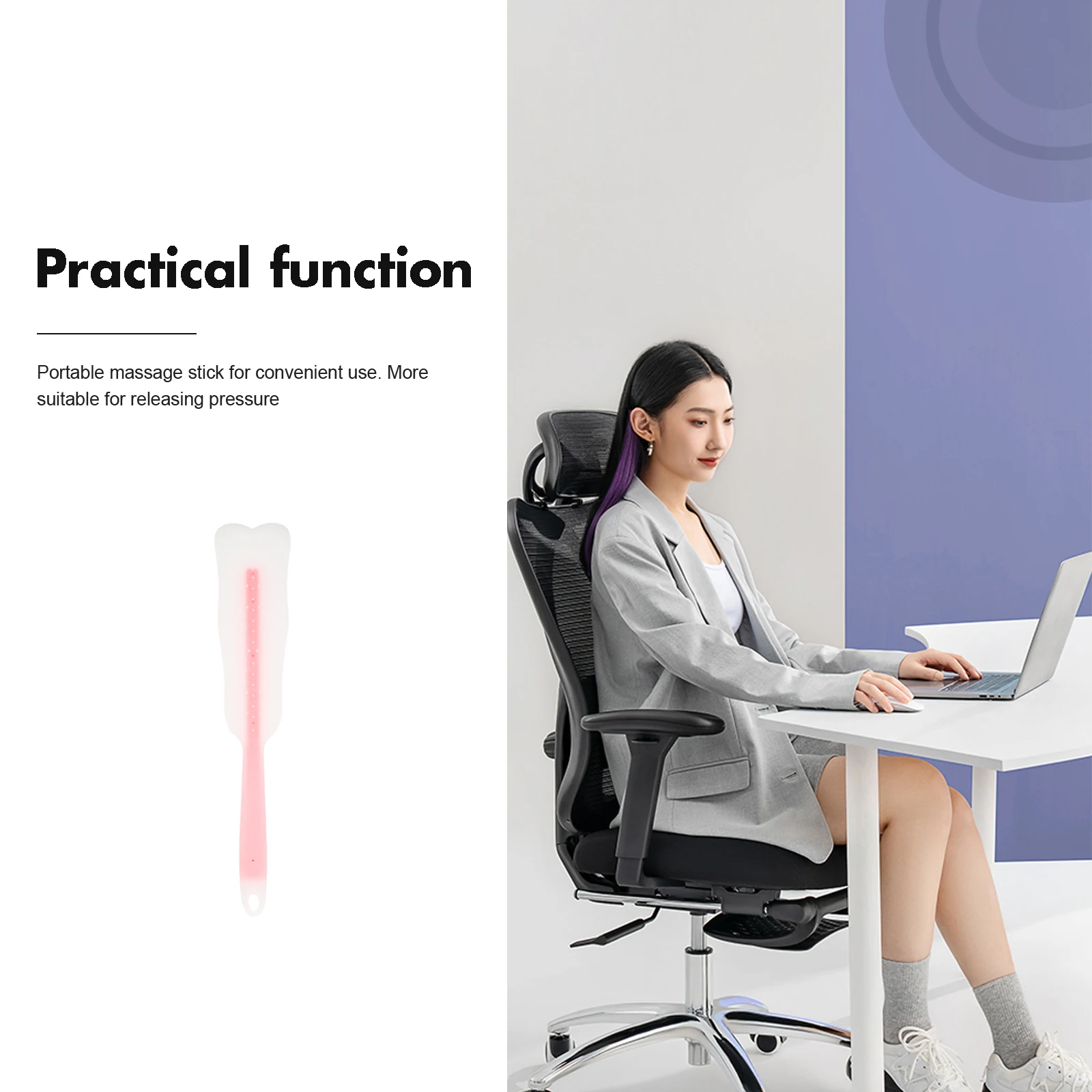 

High-Quality Shoulder Neck Massager Portable Massage Stick Body Care Tool Relieving Fatigue Back Therapy Knocker Ergonomic