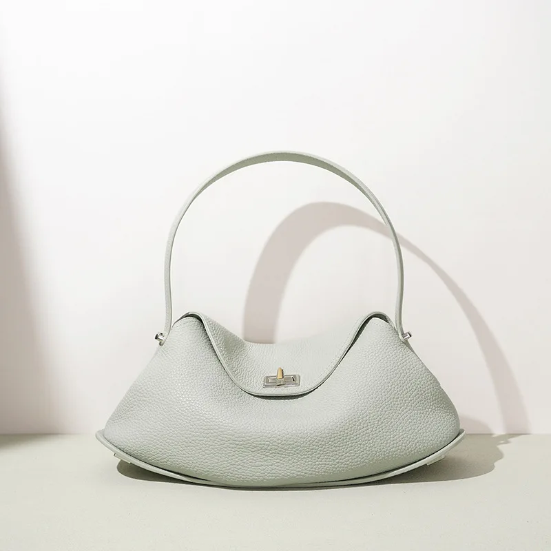 

Shoulder Tote Bag Rodeo Style Luxury Top Grain Cowhide Women's Bag - Dual-Use Armpit & Commuting Tote with Large Capacity KZ023