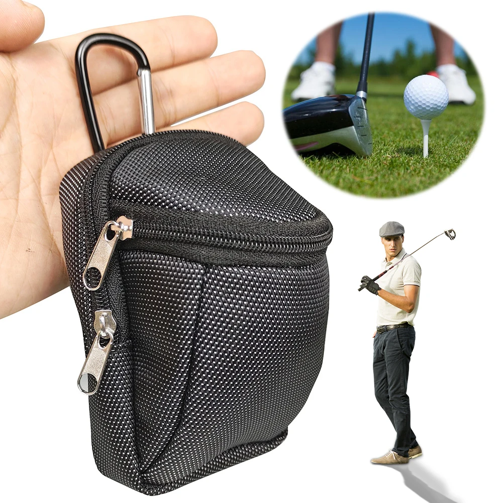 Mini Golf Ball Waist Bag Waterproof Mini Park Golf Ball Bag Can Hold 6 Golf Balls Golf Ball Pocket Fanny Pack Golf Accessories