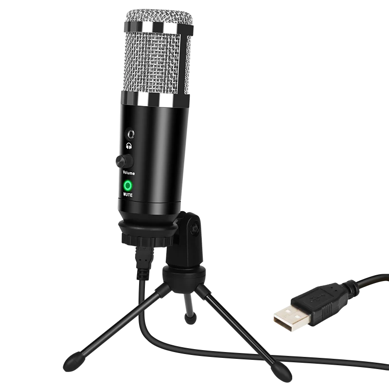 A9 USB computer microphone sound card microphone recording and receiving capacitor live streaming karaoke game