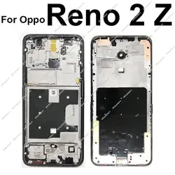 For OPPO Reno 2 Z 2Z Middle Frame Housing Cover Front LCD Frame Holder with Side Buttons Parts