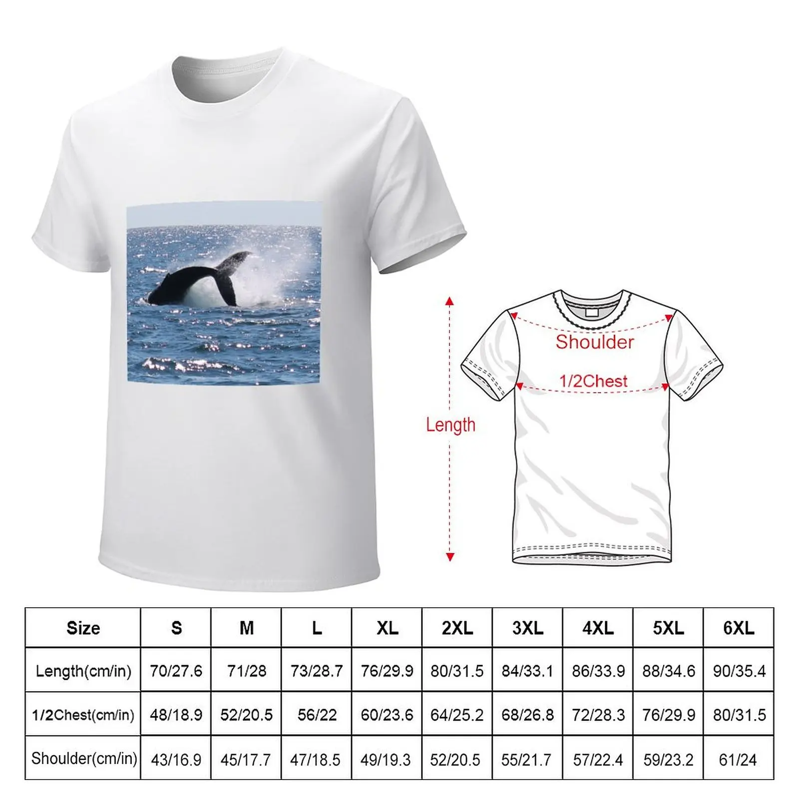 Humpback Whale Tale T-shirt boys whites tees animal prinfor boys t shirts for men graphic