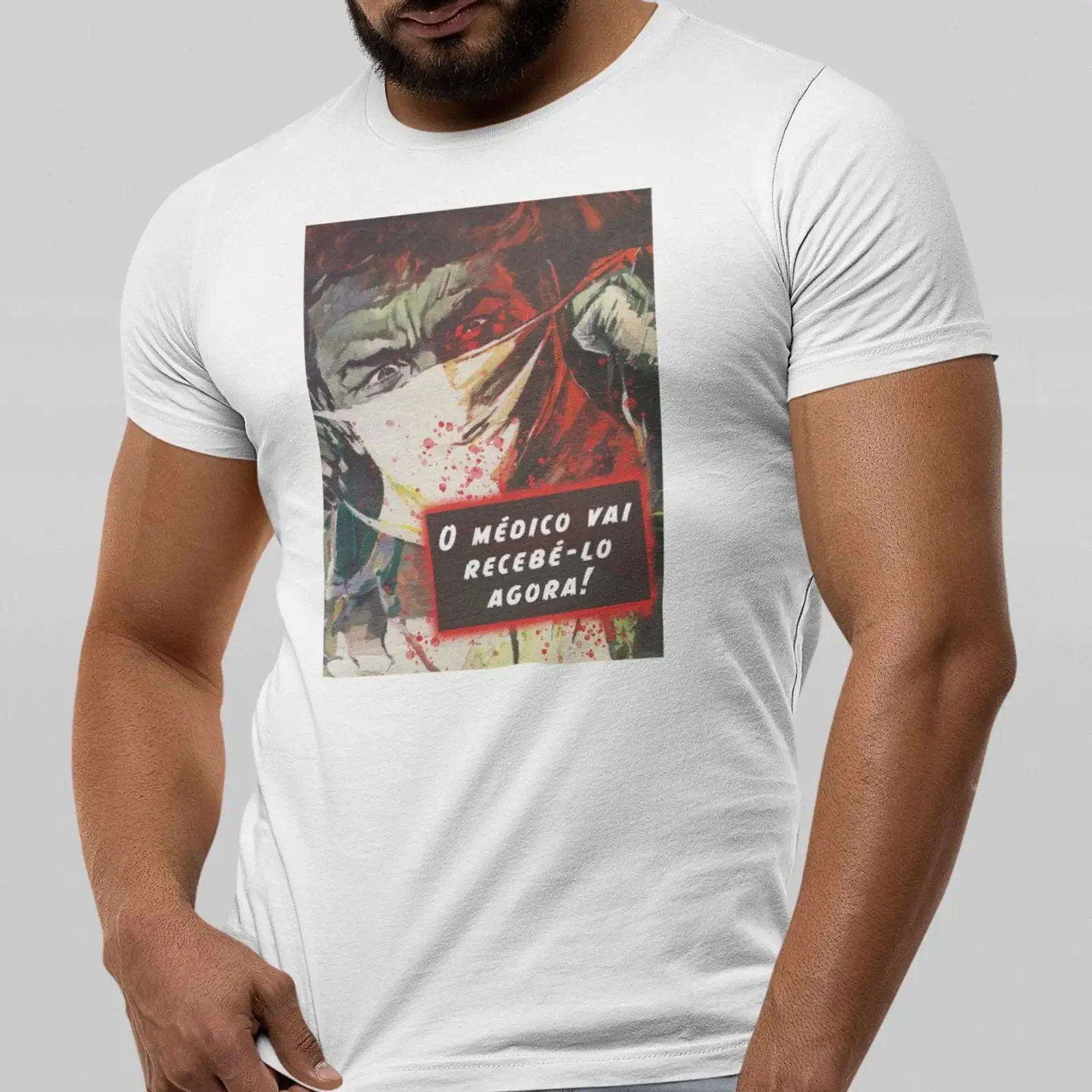 The Doctor will see you now Premium Crewneck T shirt vintage Washed homme Casual Unisex Breathable Comfortable fashion