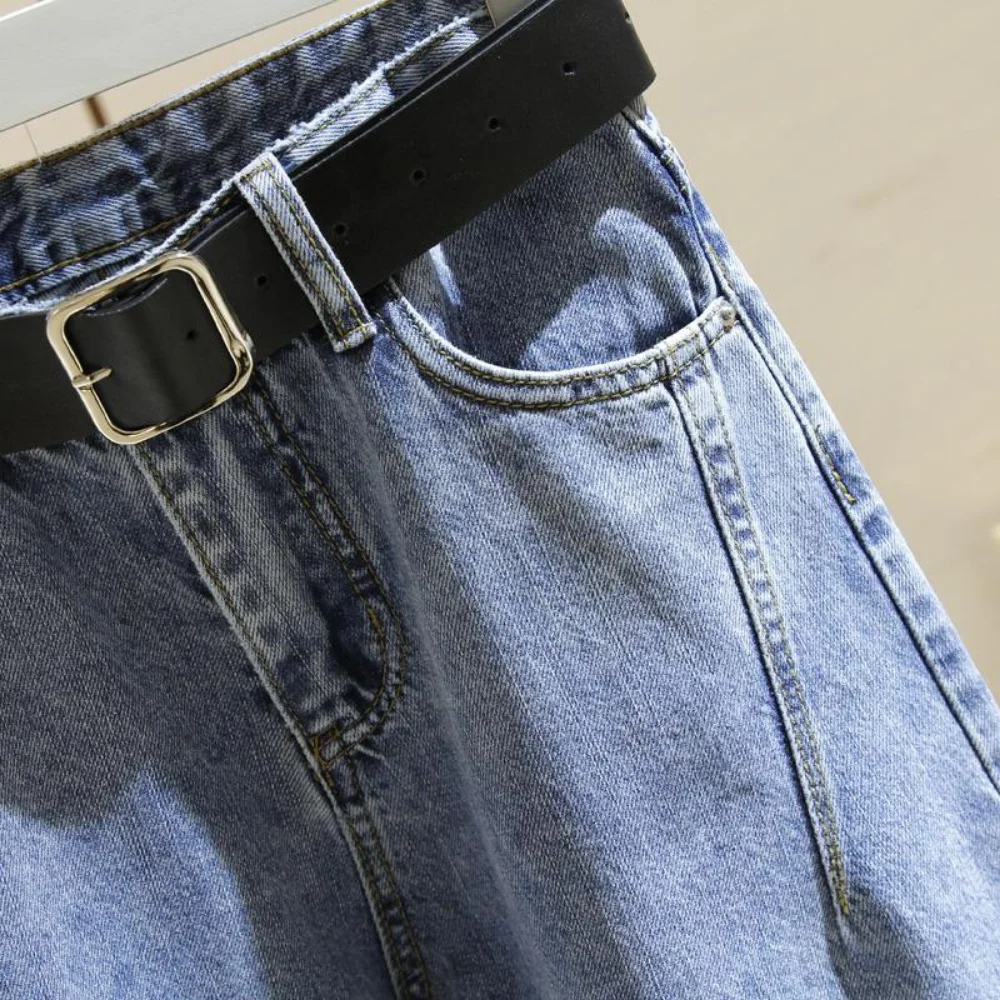 Calças de brim dos homens harem calças moda bolsos desinger solto ajuste baggy moto jeans masculino estiramento retro streetwear relaxado jeans cônicos