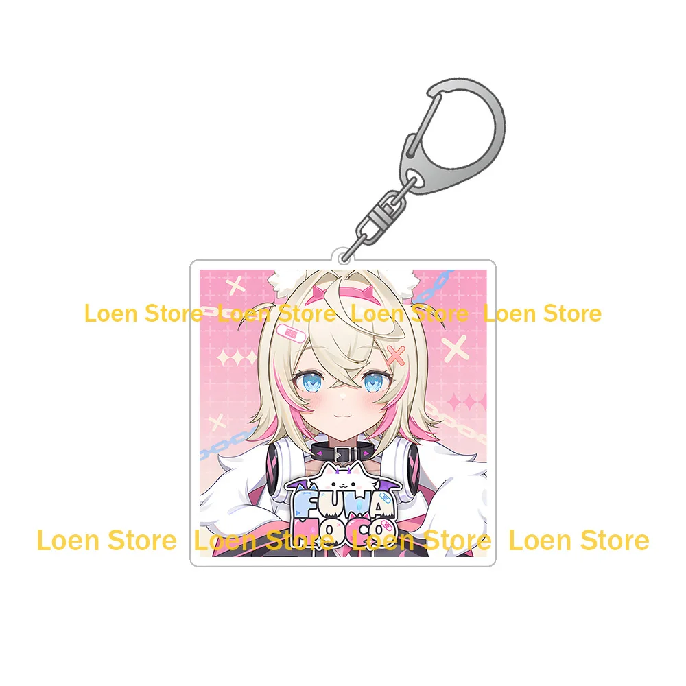 Loen Store VTuber Hololive Official  character Profile picture cute square acrylic keychain Bag pendant anime peripheral gift 