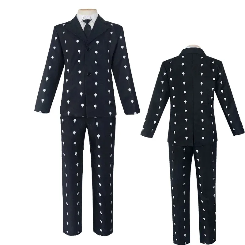 

JoJo's Bizarre Adventure Bruno Bucciarati Cosplay Costumes Golden Wind Funeral Suits Tops Pants Uniform Sets Accessories Wig
