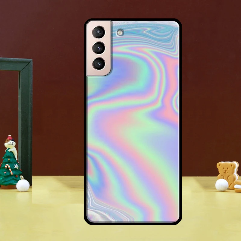 Holographic Iridescence Case For Samsung Galaxy S23 S22 Ultra S21 Ultra S21 FE S9 S10 Note 10 Plus S20 FE Back Cover