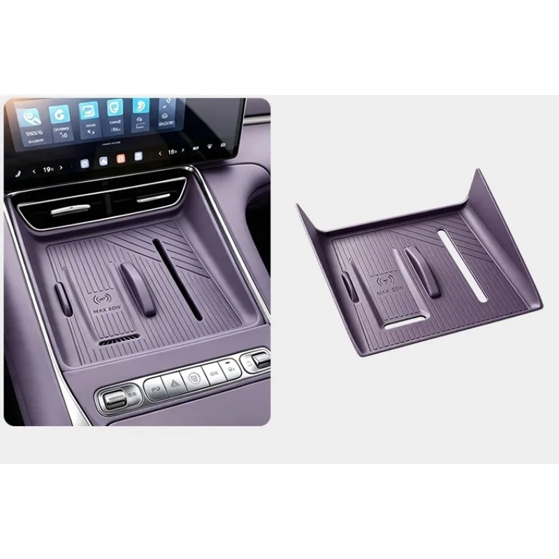 Wireless Charging Pad Silicone Mat Compatible with 2026 BYD Seal 08 Non Slip Phone Holder All Inclusive Interior Decoration
