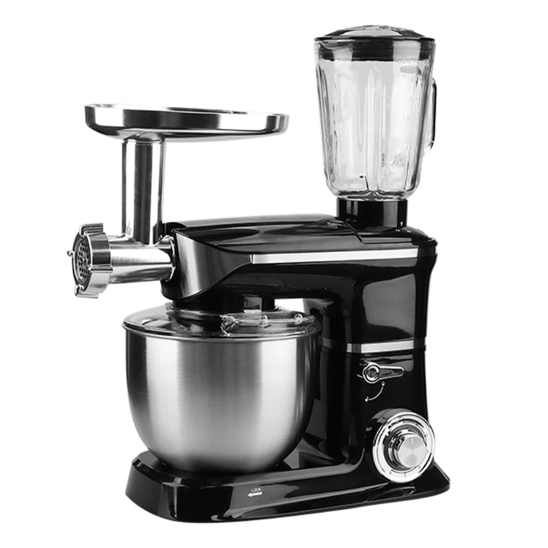 

Multifunctional household three-in-one chef machine, automatic meat grinder, cream mixer, egg beater