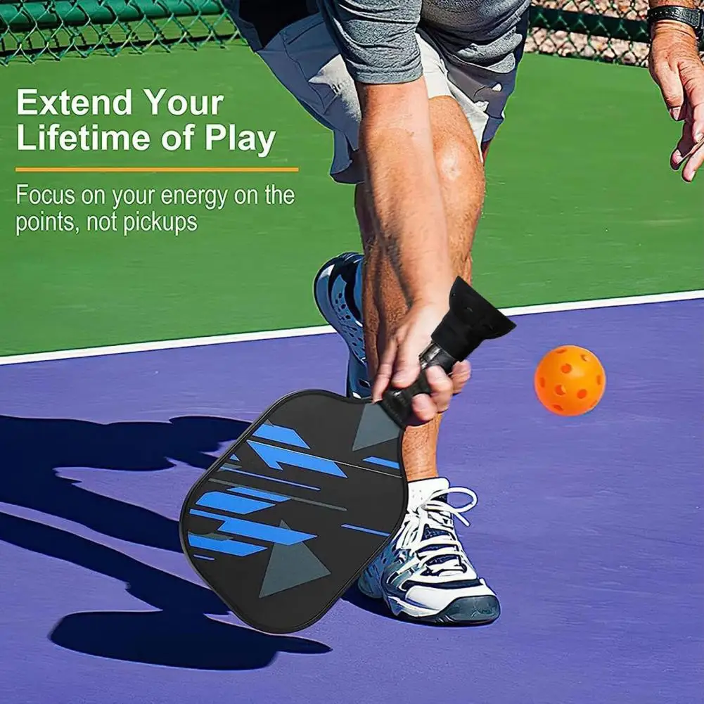 

Инструмент для сбора мячей Pickleball Универсальный инструмент для сбора мячей Pickleball Легко извлекаемый с помощью многоразовой ракетки с супер всасыванием для легкого использования