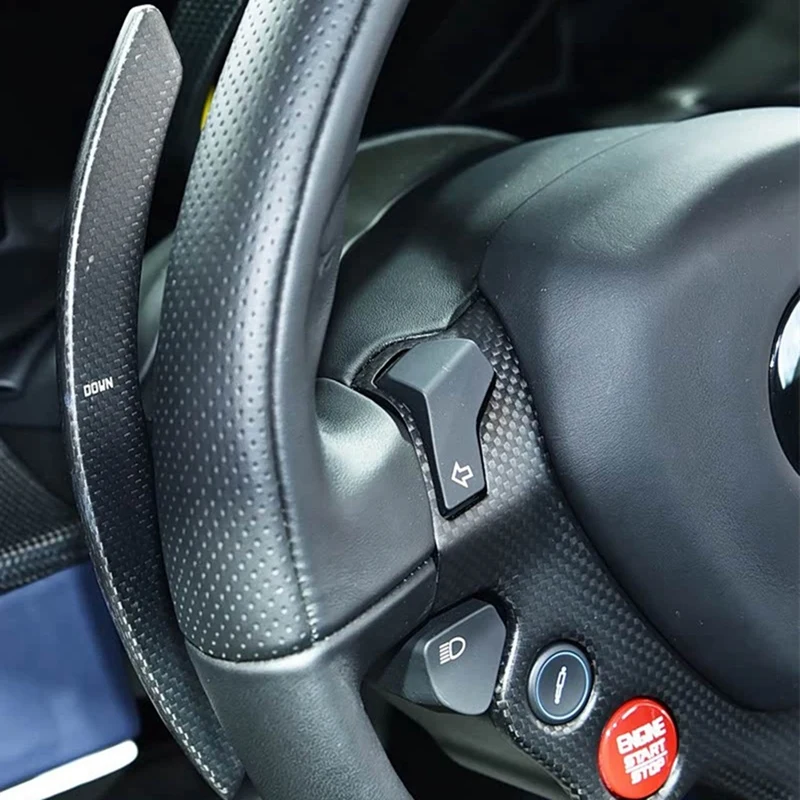 Super Sale Car Steering Wheel Turn Signal Switch Cover Cap for Ferrari 458 488 Accessories Left