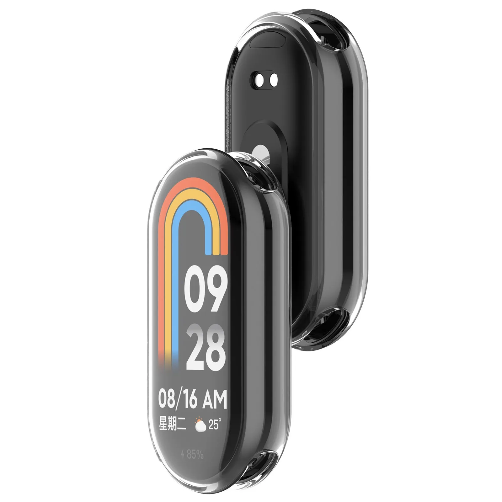 Funda protectora de pantalla para Xiaomi Mi Band 9/Mi band 8/Mi 8 9NFC, accesorios para relojes inteligentes, funda completa de TPU para reloj