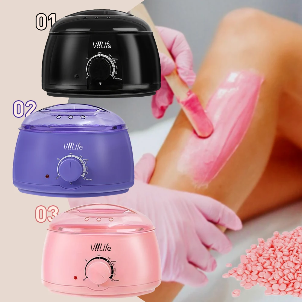 

Wax Heater Machine for Hair Removal Wax Melting Pot with Wax Beans Kit 200ml Depilation Paraffin Waxing Warmer Dipping Pot