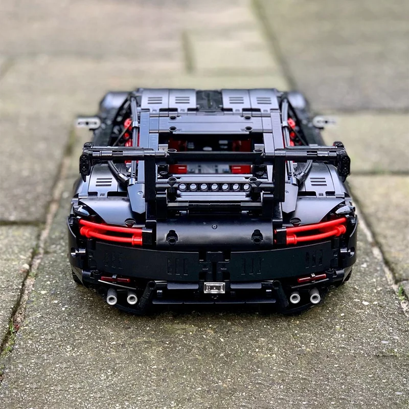 [2660 قطعة] مجموعة MOC المخصصة – سلسلة Mercedessas-AMG GT R Black، إصدار JamesJT MOC المعدل