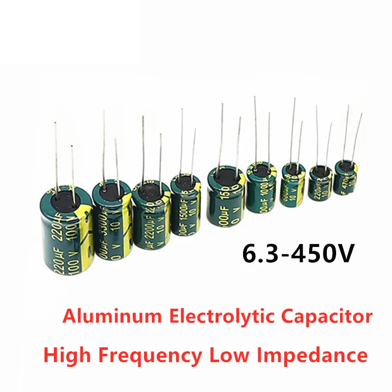 

High Frequency Low ESR Aluminum Capacitor 20% 10V 16V 25V 35V 50V 400V 100UF 220UF 330UF 470UF 680UF 1000UF 1500UF 2200UF 3300UF