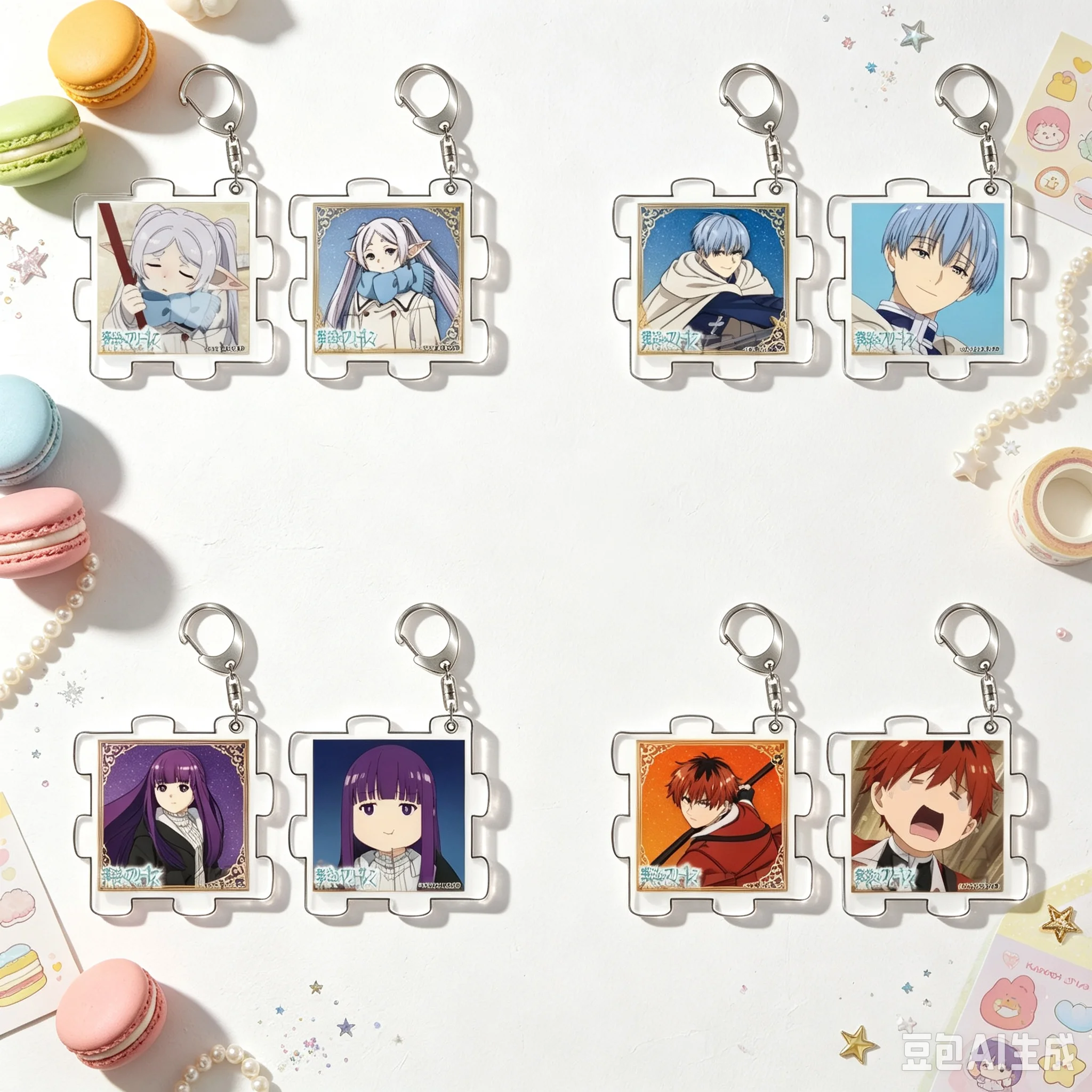 Anime Frieren: Beyond Journey's End Bag Acrylic KeyRing Anime Cell Phone Pendant  As A Gift For Fans Exquisite Product Keychain